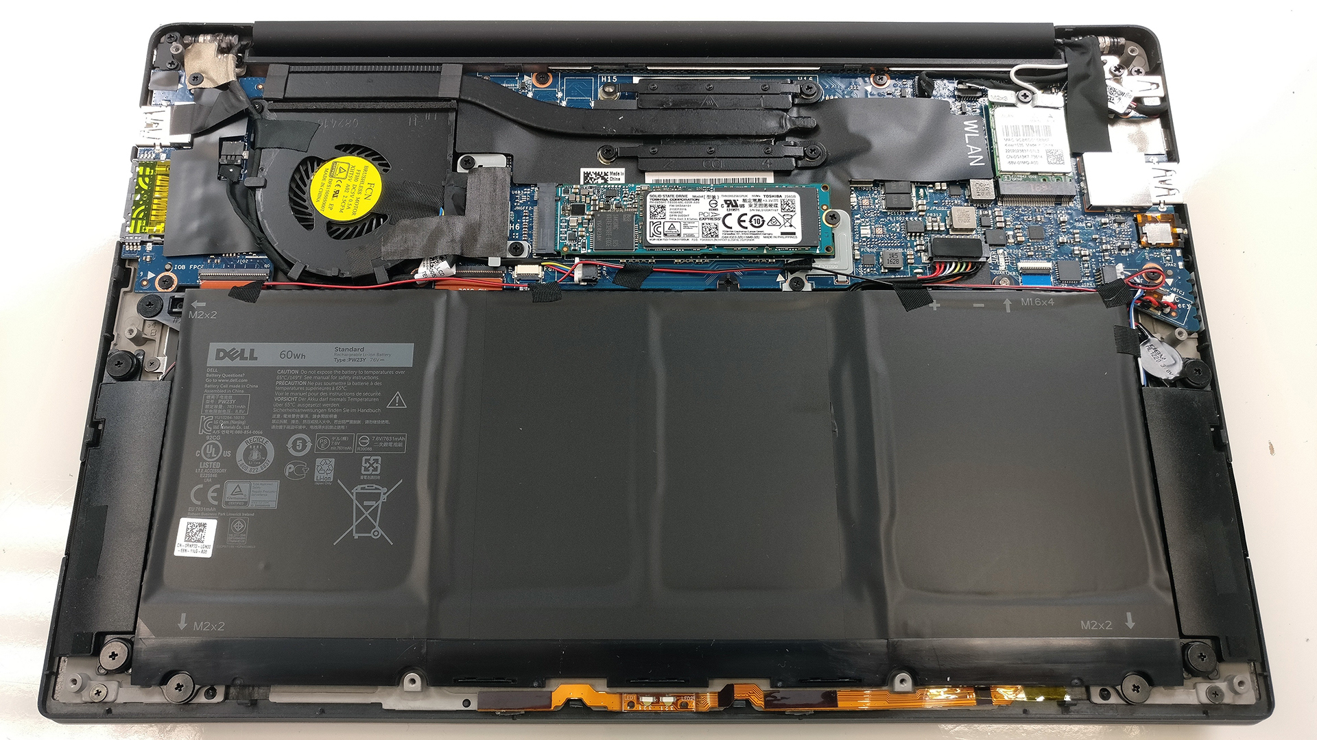How to replace and fix Dell XPS 13 9343 9350 9360 P54G P41F P57G backlit RU Russian keyboard (Dell XPS 13 9360)